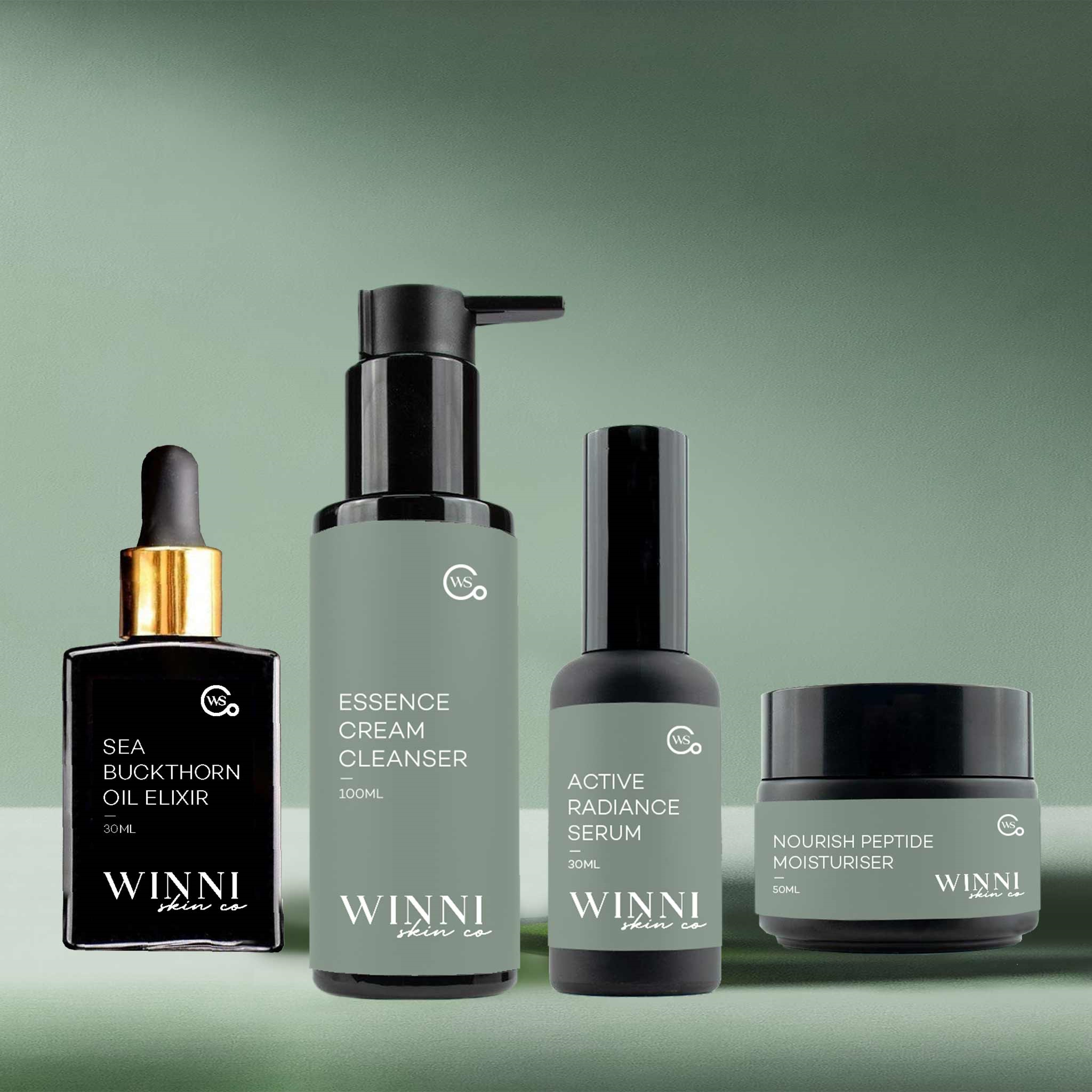 Bundle: Cleanser, Serum, Moisturiser & Sea Buckthorn Oil Elixir