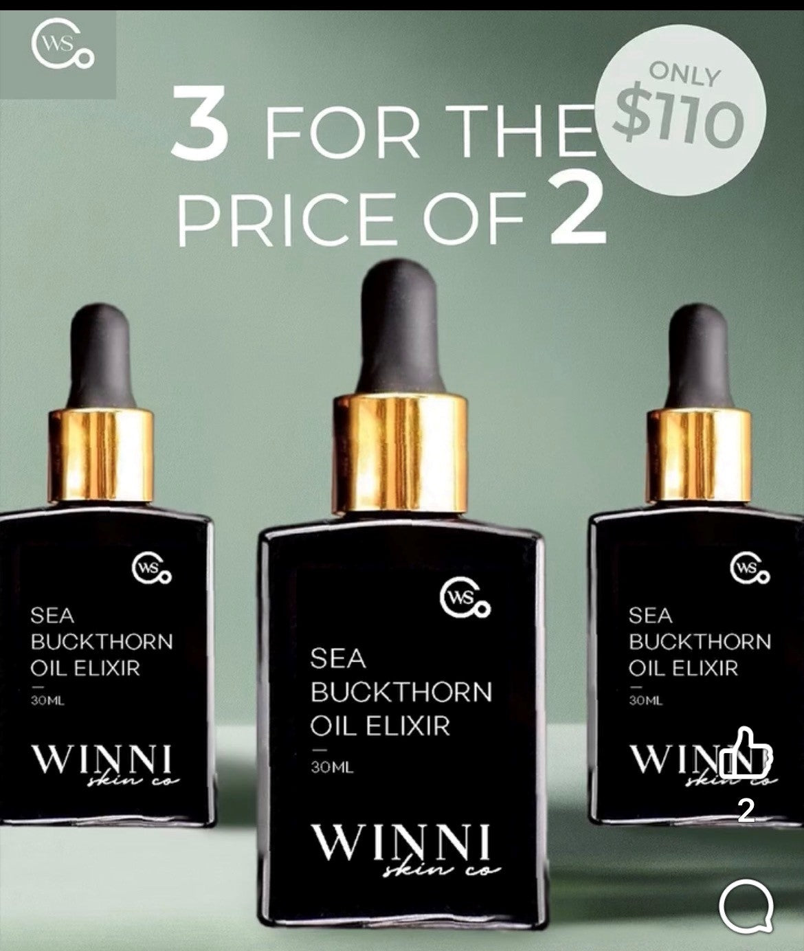 Sea Buckthorn Oil Elixir — Winter 3 for 2 Special